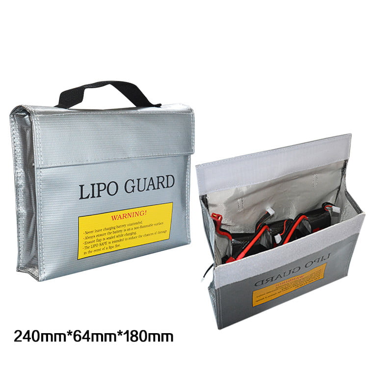 Lipo Safe Bag Charging Case Storage Battery Guard Fire Resistant 180mm 230mm 