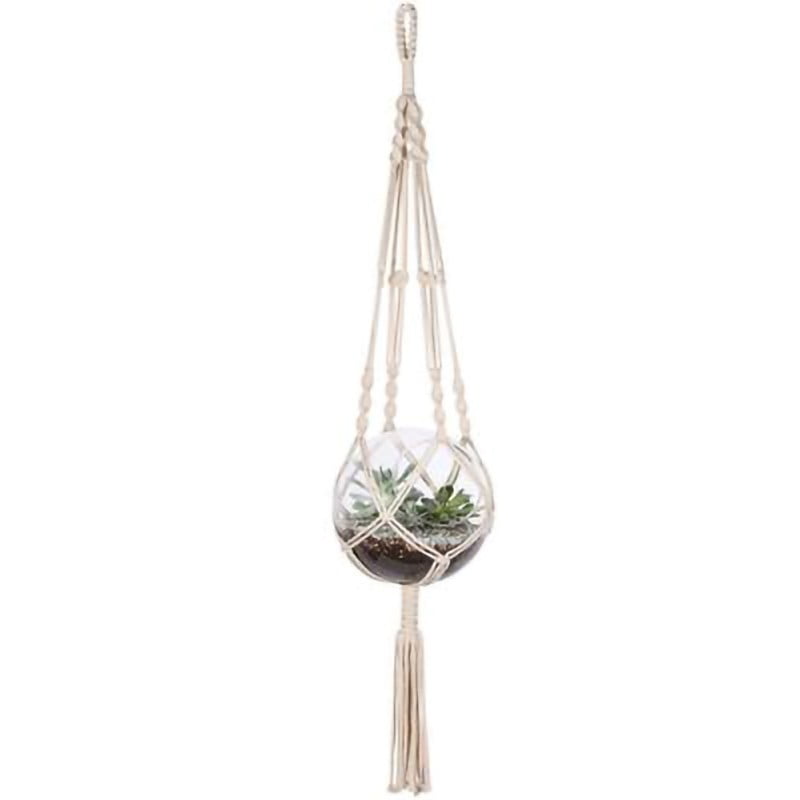 Indoor Outdoor Hanging Plant Holder Hanging Planter Stand Flower Pots for Decorations Cotton