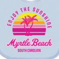thumbnail image 4 of Inktastic Summer Enjoy the Sunshine Myrtle Beach South Carolina Pink Boys or Girls Baby Bib, 4 of 4