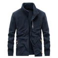 thumbnail image 1 of MIASHUI Veste Homme Veste Chaude Automne Hiver Homme Sport Extérieur Alpinisme Manteau Polaire Homme Bleu Foncé,TG, 1 of 1