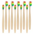 thumbnail image 3 of Set 10PCS Toothbrushes Soft Bristle Remove  Stains Comfortable Grasp Toothbrushes Set for Adult 17cm Length Multicolored, 3 of 8