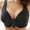 22-Black, variant on YWDJ Comfy Bras for Womens Front Close Lounge Bras Wireless Comfortable Bras Wide Strap Full Coverage Push up Wrap Bras Padded Plus Size Comfort Bras Solid Sleep Bras Beige S