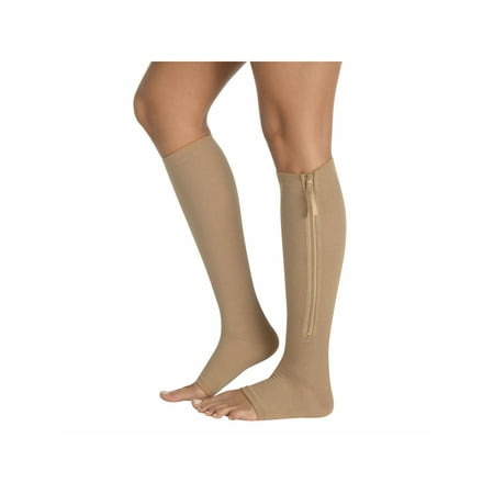 - Women's Zip Up Compression Socks - Firm Support Gel Foot Bed