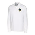 thumbnail image 2 of Men's-Cutter & Buck  White LA Galaxy Big & Tall Advantage Eco Tri-Blend Pique Long Sleeve Polo, 2 of 3