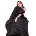 thumbnail image 1 of Handmade Knitted Throw Blanket For Sofa, 1 of 4