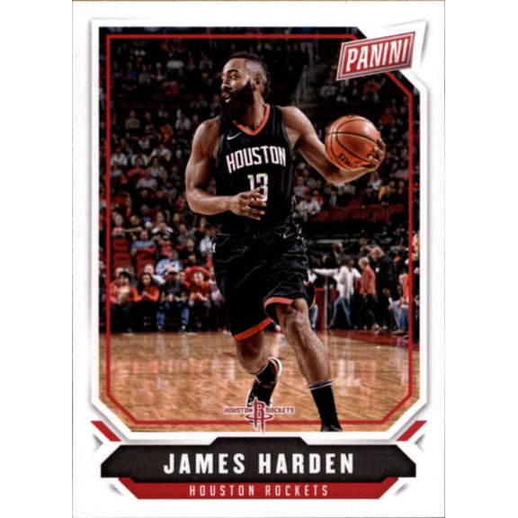 Collectible 2018 Panini National Silver Pack #33 James Harden Rockets NBA Basketball Trading Card