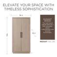 thumbnail image 3 of Maven Lane Uma Contemporary Wooden Cabinet in Refined White Finish, 3 of 7