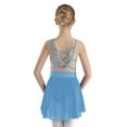 thumbnail image 2 of ranrann Kids Girls Figure Ice Skating Leotard Dress Sleeveless Gymnastics Ballroom Dancing Costume Light Blue 8, 2 of 6