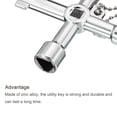thumbnail image 4 of REGALWOVEN Multi-Functional Universal Cross Key 4 Way Gas Water Meter Key 2Pcs, 4 of 6