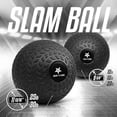 thumbnail image 3 of Yes4All Slam Ball, No-Bounce Ball for Exercise, Cross Training and Core Strength Workout 10lbs - Triangle Black, 3 of 7