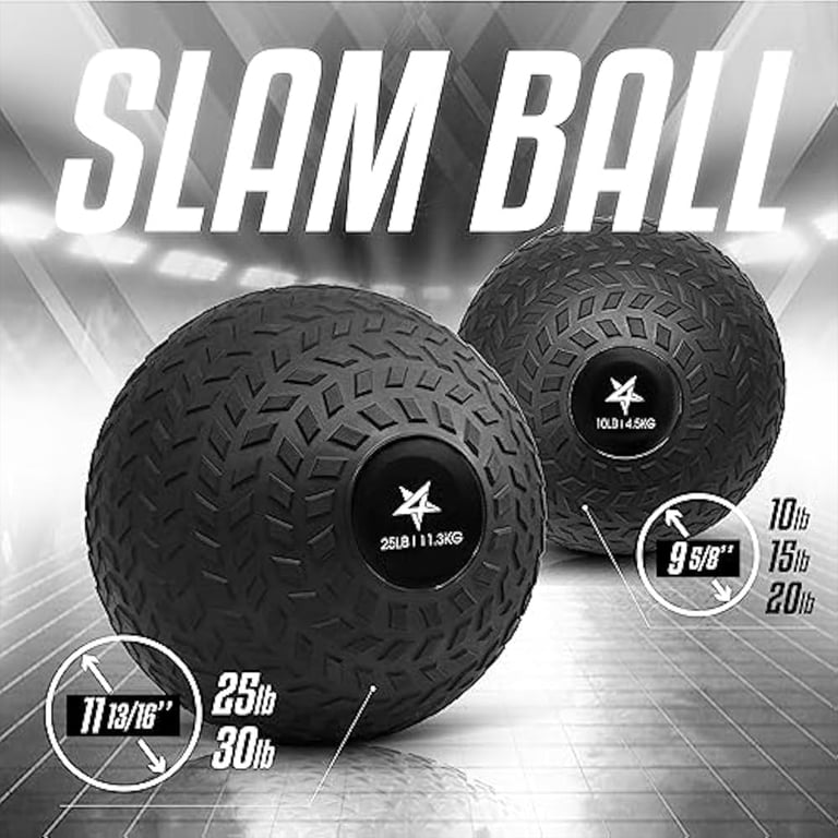 Yes4All Slam Ball, No-Bounce Ball for Exercise, Cross Training and