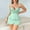 Green, variant on VONCOS Womens Loungewear Set 2-Piece Pajama Shorts - Mint Green Lace Trim Camisole & Relaxed Sleepwear Shorts | Soft Stretchy Peplum Top,Size 2XL