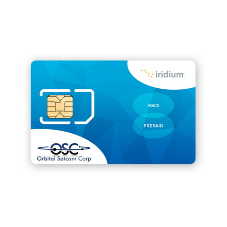 Iridium Satellite Phone Prepaid SIM Card with 75 Minutes/30 Day
