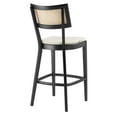 thumbnail image 5 of Counter Stool Chair, Set of 2, Beige Black, Wood, Bar Pub Cafe Bistro Dining Kitchen Hospitality Restaurant, Modern Contemporary HB36727, 5 of 10