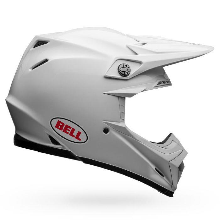 bell moto 9 solid white