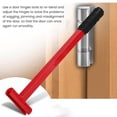 thumbnail image 2 of Graflsoa Heavy-Duty Commercial Door Hinge Adjuster Tool - Red & Black Steel Hinge Bender for .180 Gauge, Quick Fix for Sagging & Misaligned Doors, 2 of 6