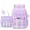Purple #26, variant on 2Pcs Cute Backpack Set for Girls Kids Large Capacity Lightweight Bookbag for Elementary Middle School Students Waterproof Preppy Plaid Daypack