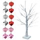 thumbnail image 1 of Luz de árbol de abedul FLhrweasw con adornos de corazón brillantes, 1 of 9