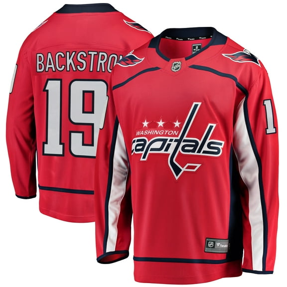 Men's Fanatics Nicklas Backstrom Red Washington Capitals Breakaway Jersey