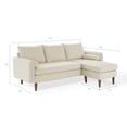 thumbnail image 3 of Sectional Sofa Set, Fabric, Beige, Modern Contemporary Urban Design, Living Lounge Room Hotel Lobby Hospitality, 3 of 10