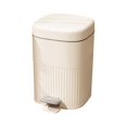 thumbnail image 2 of Cubo de basura con Pedal, cubo de basura con Pedal, cubo de basura impermeable, cesto de basura de cocina para el hogar, , oficina, 10L Blanco BLESIY Bote de basura, 2 of 8