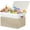Beige and White., variant on Extra Large Toy Storage Box with Lid, Sturdy Toys Storage Chest Bin Organizer Basket with Dividers for Kids, Boys, Girls, Nursery, Closet, Bedroom, Playroom 35.5"x17" x17" (Beige and White)