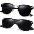 thumbnail image 1 of Gafas de sol Joopin Polarized UV400 con protección UV400, color negro, paquete de 2, 1 of 5