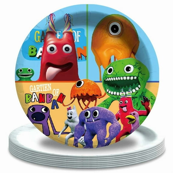 Garten of banban Party Supplies Tableware Plates Disposable Dinnerware Birthday Decorations
