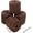 Brown, variant on The Beadsmith S-Lon Bead Cord – .5 mm Twisted Nylon Cord, 4 Spools, Orange Color, TEX210, 77 Yards