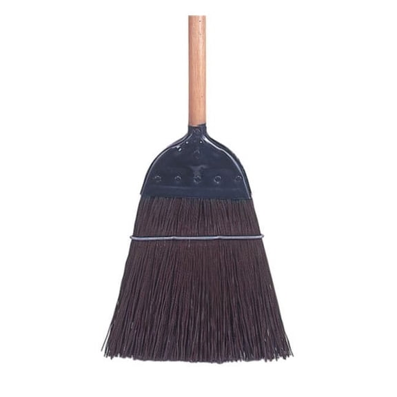 Tough Guy 12 in Sweep Face Corn Broom, Stiff, Natural, Tan 90769