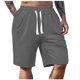 thumbnail image 2 of pstuiky Pantalones cortos para hombre, Pantalones cortos de trabajo de pierna recta, holgados y cómodos, de color liso, a la moda y para tiempo libre para hombre Pantalones cortos de golf, 2 of 5