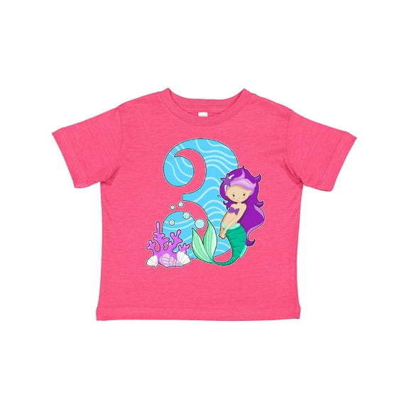 Inktastic Third Birthday Mermaid Girls Toddler T-Shirt