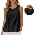 thumbnail image 2 of Bibifish Womens Tank Tops Crew Neck Lightweight Summer Tank Tops Solid Sleeveless Basic Shirts, 2 of 7