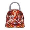 thumbnail image 1 of Balery Red Sun Flame Fox Bolsa de Almuerzo para Mujeres, Caja de Almuerzo, Bolsa de Almuerzo Pequeña Impermeable, Tote de Almuerzo Reutilizable con Gran Capacidad, 1 of 6