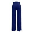 thumbnail image 4 of Rhuody Casual Pants For Womens High Waist Ladies Pants Straight Leg Wear Stretch Summer Spring Fall Trousers Casual Wear Blue Xl, 4 of 5