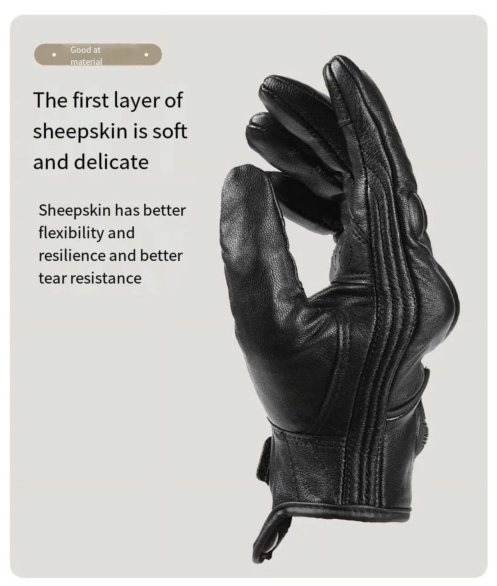 Motorcycle Gloves Touch Men Goatskin Sports Cycling Gloves Motorbike Guantes