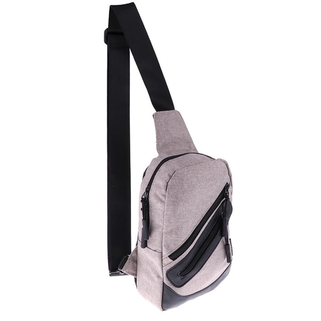 Lona Deportes Bag bolso de para lve de de teléfono Gris + Negro Baoblaze Hombre Solo hombro mochila