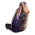 thumbnail image 2 of Balery Purple Flower Lazy Cat Pattern Car Seat Cover - Soft & Breathable Front Premium Covers with Non-Slip Protector Fits Most Automotive, Vans, SUVs, Trucks - 1 Unit, 2 of 5