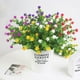thumbnail image 2 of Naiovety Ramo de hierba artificial de Milán, planta de plástico de simulación, suministros florales para jardinería en el hogar, suministros de Plantas Artificiales blanco Naiovety HA6556-01B, 2 of 5