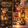 thumbnail image 5 of 11.81 Inch Solar Christmas Step Lights, Outdoor Christmas Decorations with Projection, Reindeer Nativity Holy Family Glow Christmas Decor for Porch, & Front Step, 5 of 7