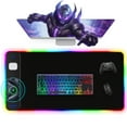 thumbnail image 2 of Miroddi RGB Gaming Mouse Pad with Wireless Charger, LED Desk Mat with 15W Fast Charging, Waterproof Non-Slip Desk Pad for Office & Home, 2 of 9