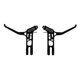 thumbnail image 2 of Mango de freno completo universal / Palancas de freno plegables de carretera BMX Componente de mantenimiento de reparación de ciclo para barras de man Negro Macarena Palancas de freno de bicicleta, 2 of 8