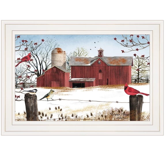 TrendyDecor4U Winter Friends By Billy Jacobs Framed Print BJ1038B-226G