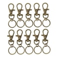 thumbnail image 2 of Paquete de 50 ganchos giratorios de bronce para cordón y llaveros para fabricación de joyas 5 piezas, 2 of 8