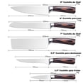 thumbnail image 2 of Juego De Cuchillos De Cocina Profesional LBR Chef Profesional 5 Pzas Acero Inoxidable, 2 of 8