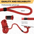 thumbnail image 4 of Boat Dock Lines 3/8'' x 15' Double Braided Nylon Boat Rope, 4 Pack Red, 4 of 14