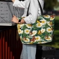 thumbnail image 4 of Wukai Sunflowers And Butterflies Print Zipper Bag,large Beach Tote Bag,Waterproof Sandproof Bag,Grocery and Picnic Tote Travel Bag, 4 of 5