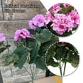 Artificial Geraniums Silk Flower,Faux Bushes Outdoor Fake Geraniums,UV