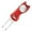Red, variant on All Metal Foldable Divot Tool with Integrated Marker for Course and
