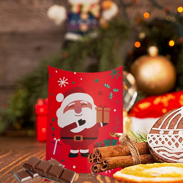 Dvkptbk Christmas Pillow Box Candy Chocolate Packaging Box Nougat Baking Box New Year Nut Gift Box Empty Box Christmas Decorations
